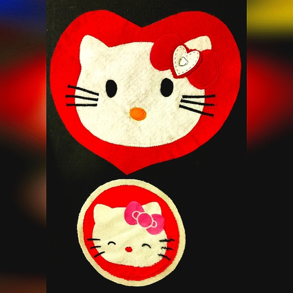 NEW (Lot of 2) Hello Kitty Patches/Emblems/Logos/Appliqués! *Rare* Sew-On - Picture 6 of 9